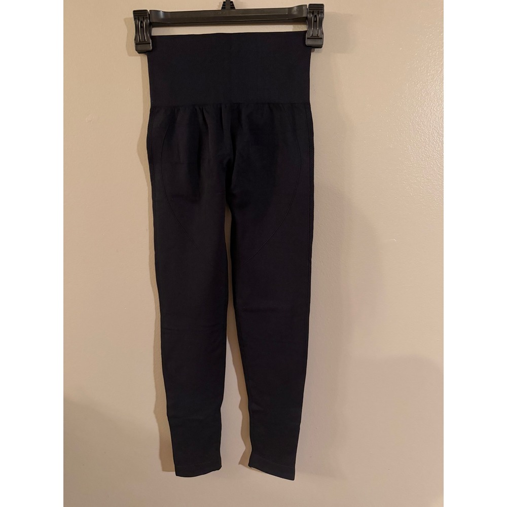 CRZ yoga Women Black High Waisted Seamless Scrunch Butt‎ Yoga Leggings Size XS